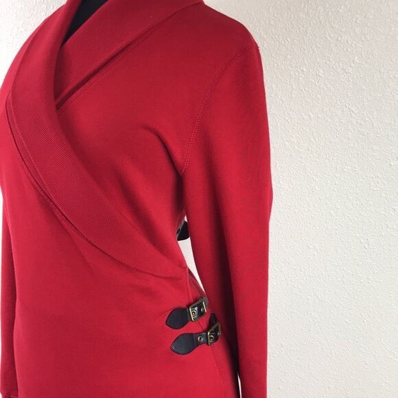 LRL LAUREN JEANS CO RALPH LAUREN RED WOMEN DRESS SIZE M - Picture 3 of 16